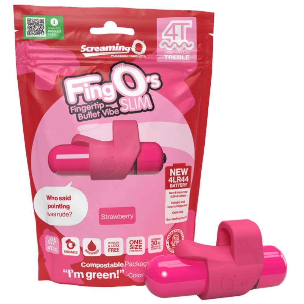 Screaming O FingO's Slim 4T High Pitch Treble Adult Finger Massager - - Finger and Tongue Vibrators