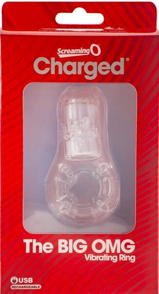 Charged The Big Omg Vibrating Cock Ring Clear - - Vibrating Cock Rings