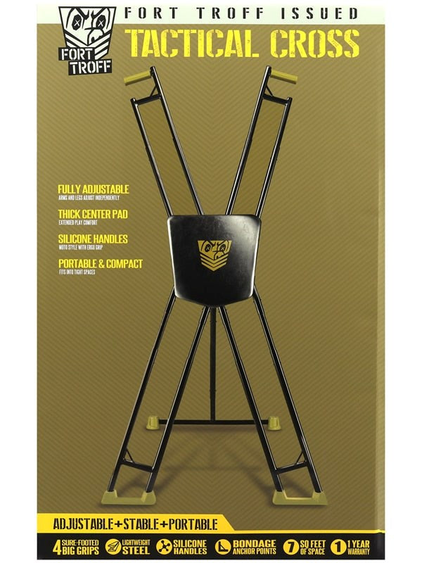 Doc Johnson Fort Troff Fetish Play Tactical Cross - - Spreaders and Hangers