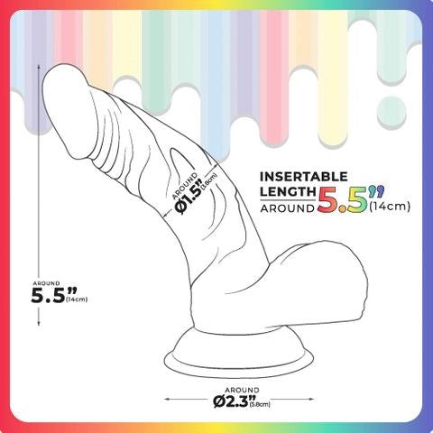 Excellent Power Jellido Clear Coloured 14 cm Curved Realistic Jelly Dildo - - Realistic Dildos