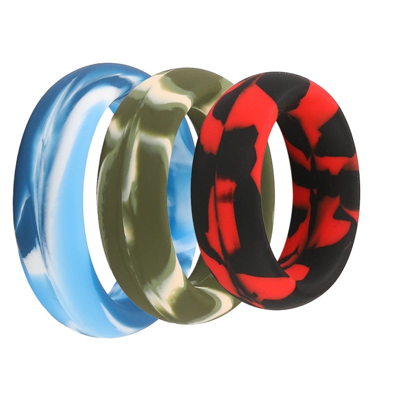 BDStyle Mixed Color Mens Stretchy Silicone Penis Ring Set - - Stretchy Cock Rings