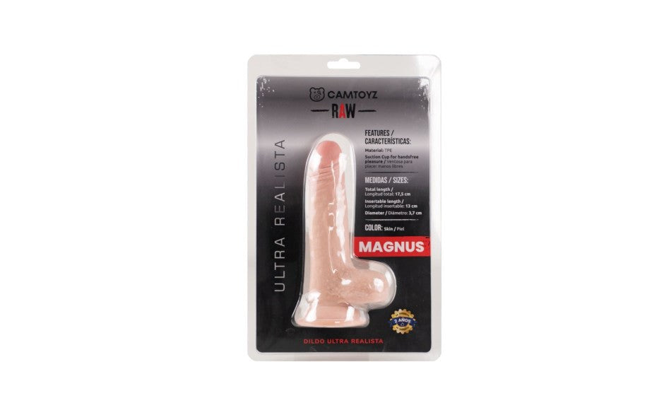 Raw Magnus Ultra Realistic Dildo With Balls - - Realistic Dildos