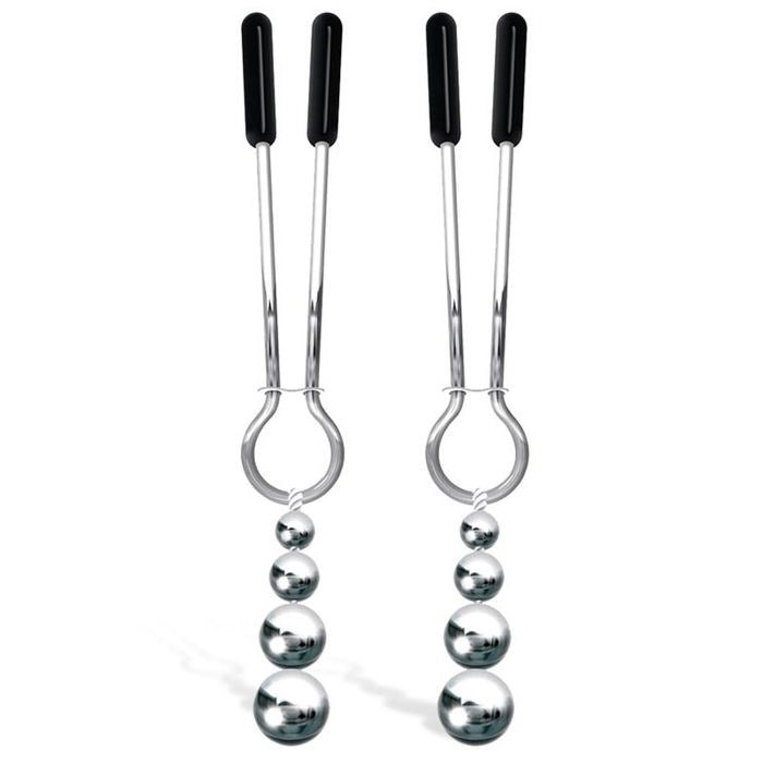 Adam and Eve 2 Piece Naughty Nipple Clips Set - Nipple and Clit Clamps
