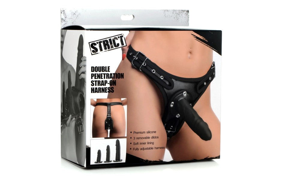 Strict Double Penetration Strap On Harness - - Strap On Sextoys