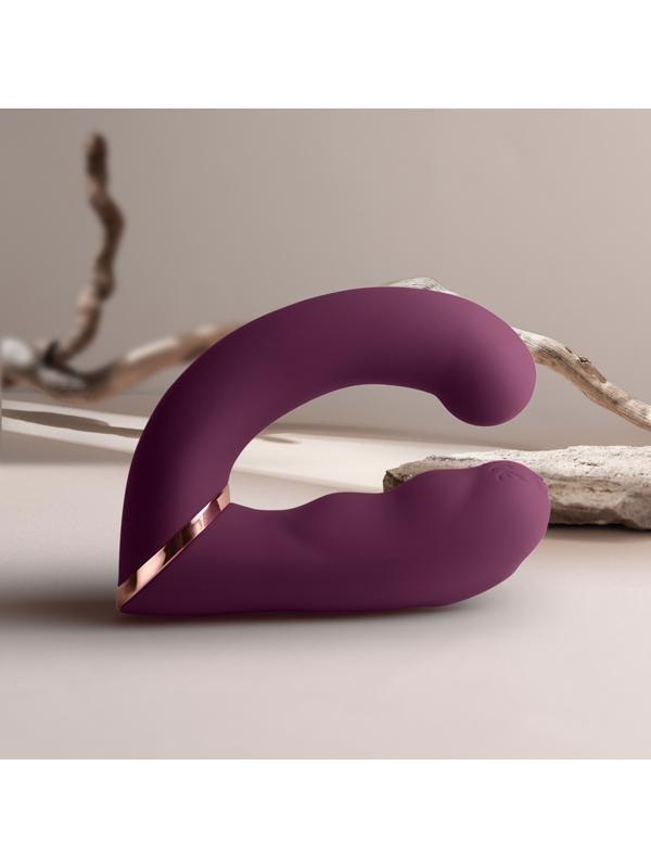 Rocks Off Gemini USB Rechargeable G Spot Vibrator Burgundy - G-Spot Vibrators