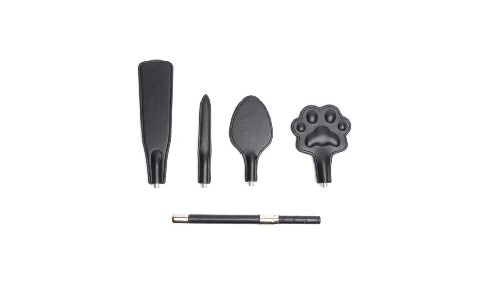 Sport Fucker 4 Piece Vegan Interchangeable Tip BDSM Crop - - Whips And Crops