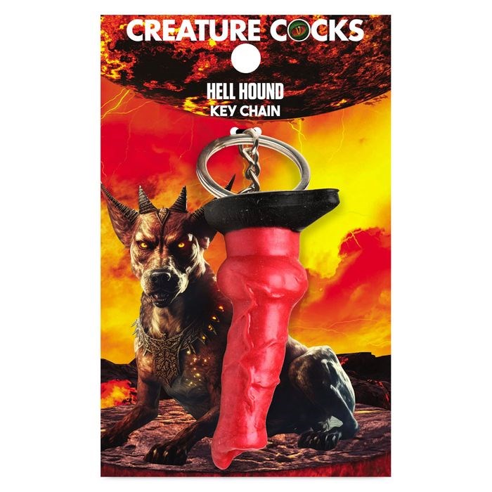 XR Brands Creature Cocks Hell-Hound Fantasy Dildo Keyring - - Party Gifts and Novelties