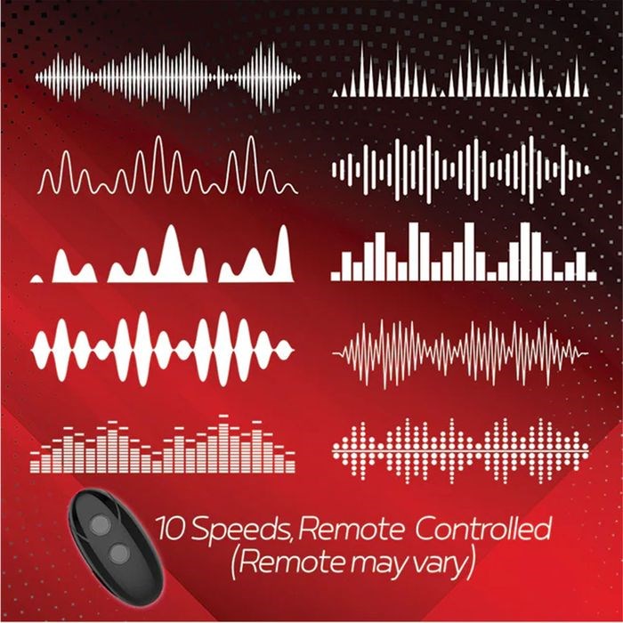 Icon Brands Red Dot V1 Vibrating Cock Ring with Remote Black - - Vibrating Cock Rings