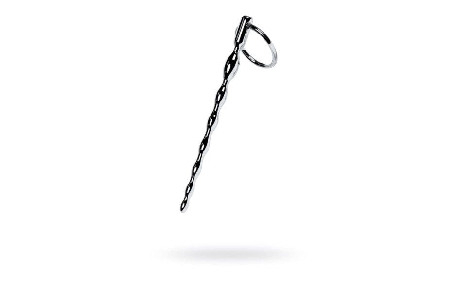 Metal Silver Braided Urethral Plug With Replaceable Ring - - Urethral Sounds
