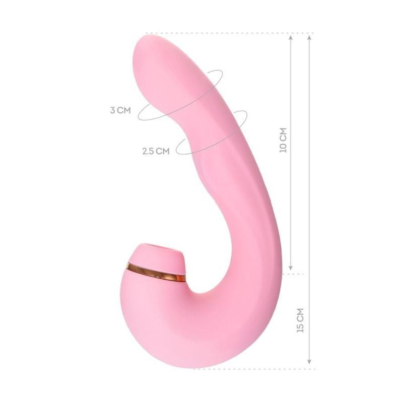 JOS Juna Air Pulse Dual Clitoral Stimulator - - Clit Ticklers and Pulsators