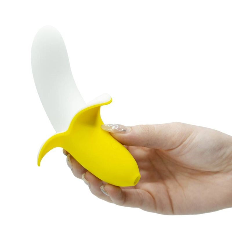 BMS Factory Banana Bliss 13 cm Silicone Vibrator - - Personal Massagers