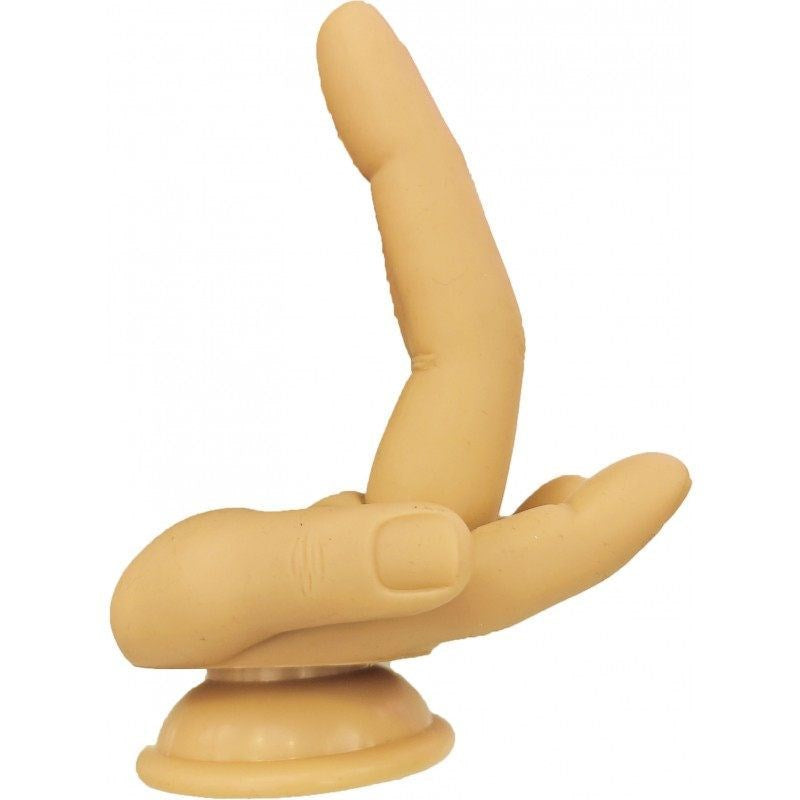 Hott Products Finger Fest Double Up Realistic Dildo Flesh - - Realistic Dildos