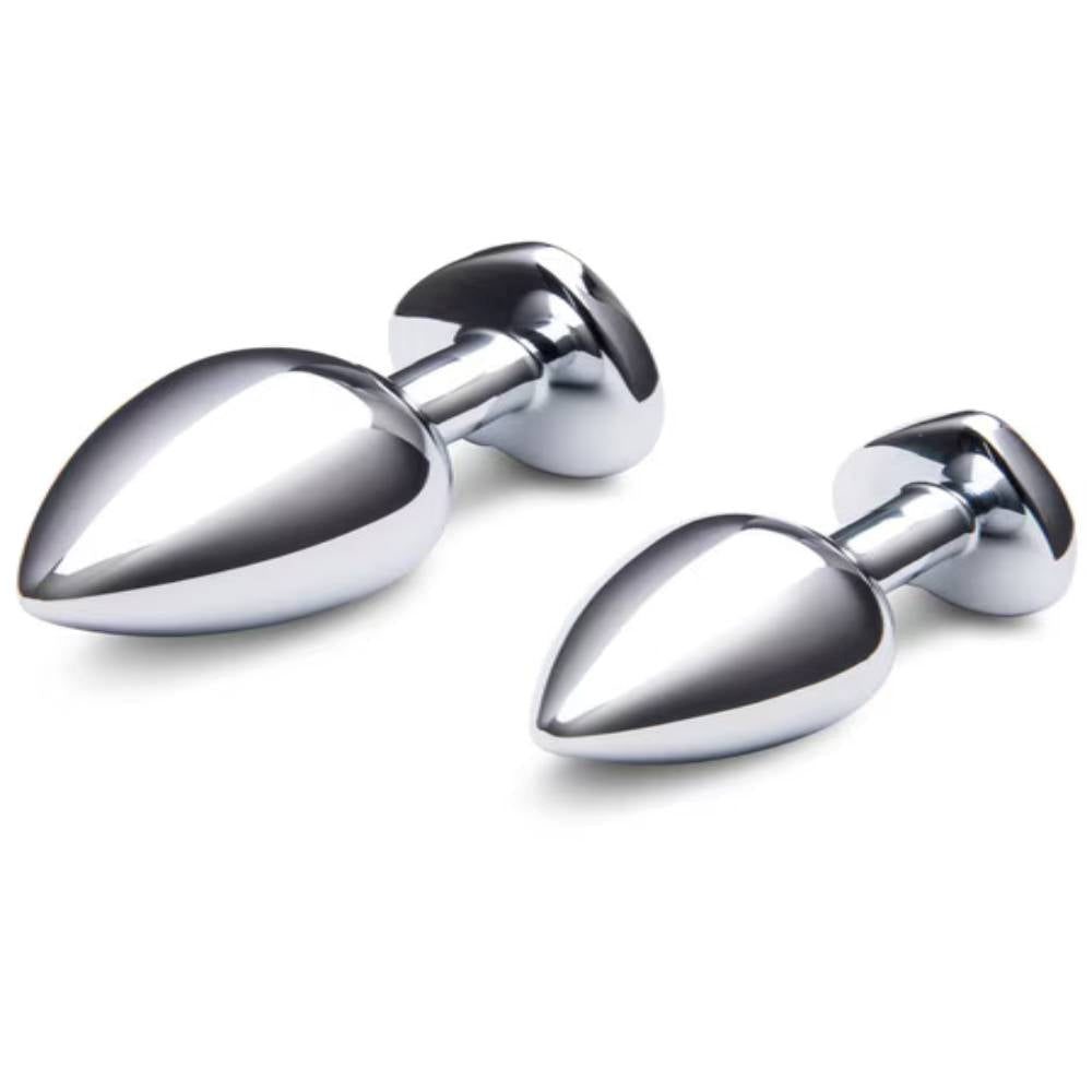 b-Vibe Jewel Metal Butt Plug Training Set - - Butt Plugs