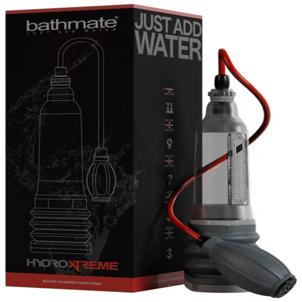 Bathmate Hydroxtreme6 Hydro Penis Pump and Kit Clear - - Penis Pumps And Stretchers