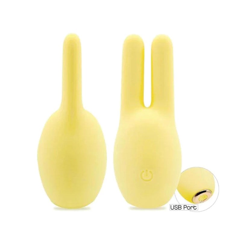 Icon Brands Buzzy Buddy Honey Bunny Clitoral Massager Yellow - - Clit Ticklers and Pulsators
