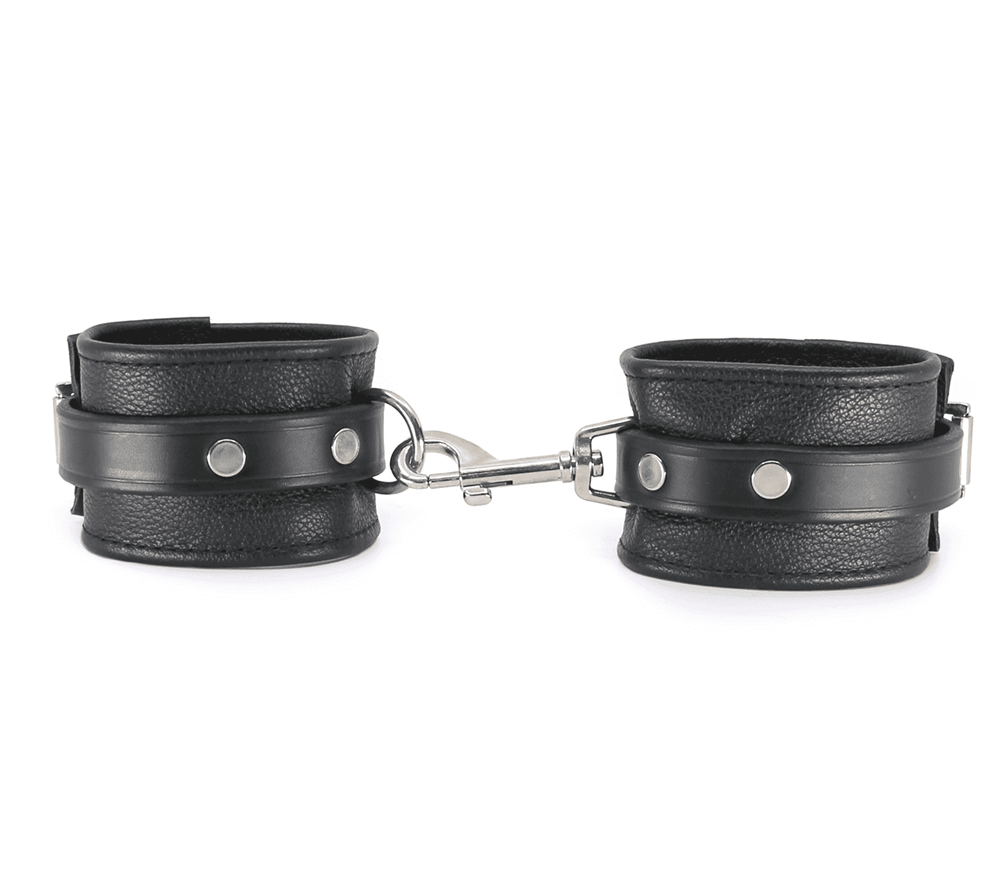 Love In Leather Soft Grained Leather Ankle Restraints - - Cuffs And Restraints