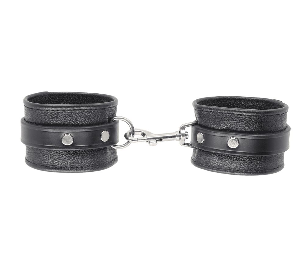 Love In Leather Soft Grained Leather Ankle Restraints - Default Title - Cuffs And Restraints