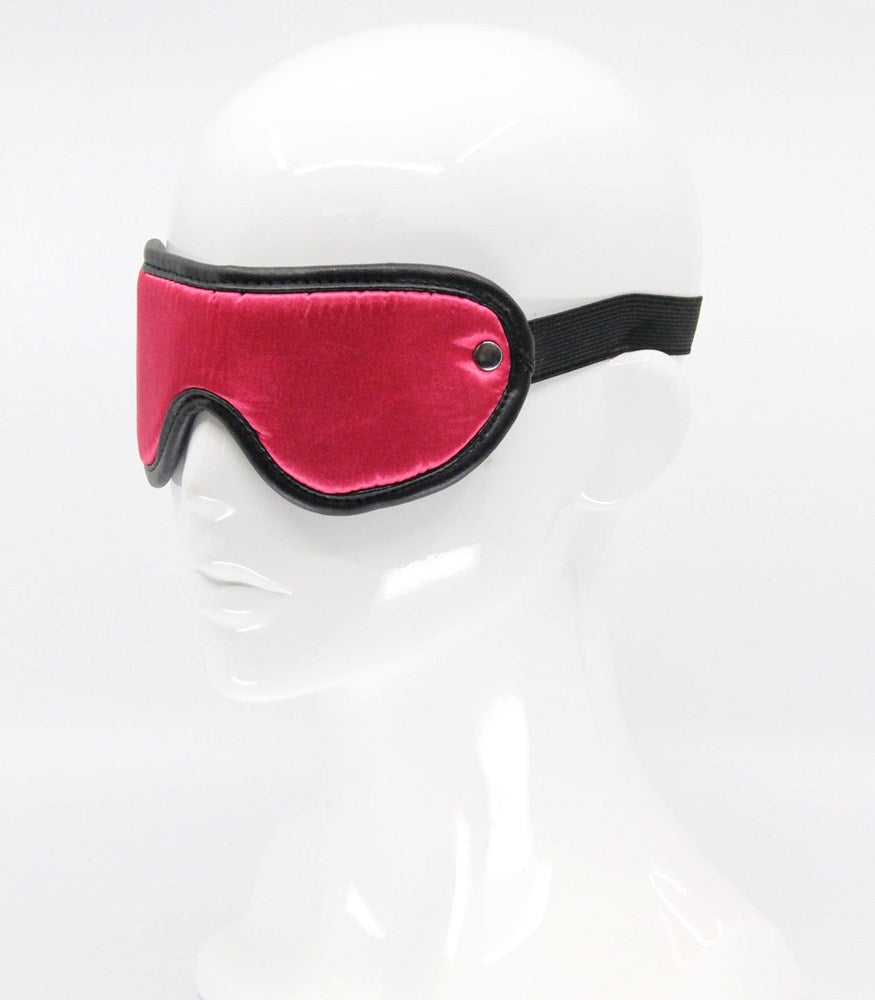 Love In Leather Bright and Silky Satin Blindfold - Masks And Blindfolds