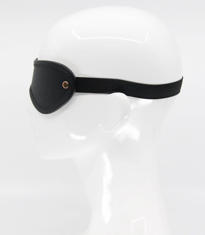 Love In Leather Blindfold with Coloured Hardware - Masks And Blindfolds