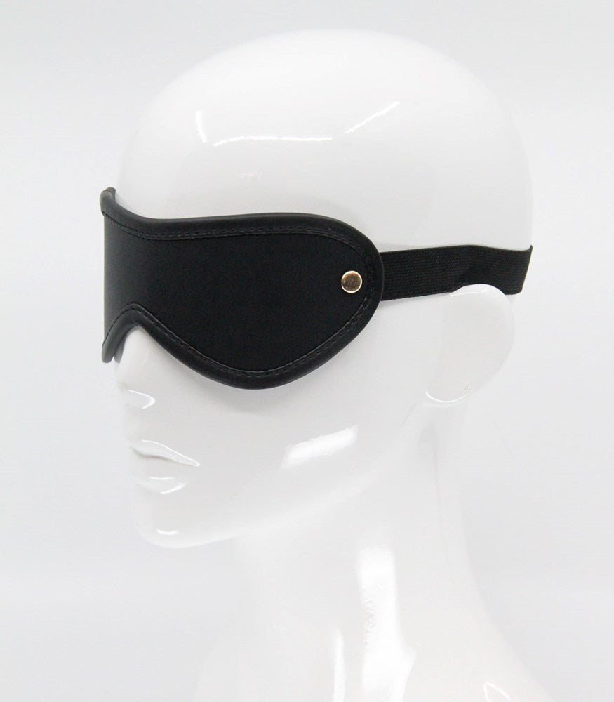 Love In Leather Blindfold with Coloured Hardware - Masks And Blindfolds