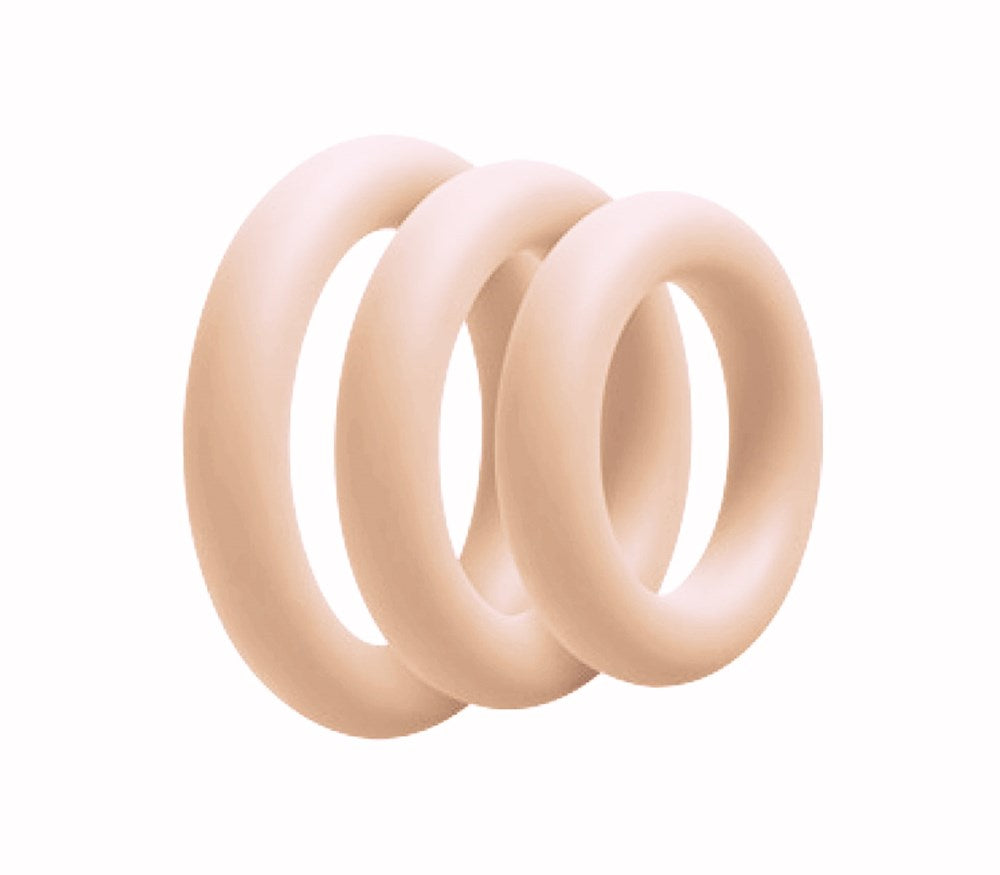 Love In Leather 3 Piece Fat Boy Stretchy Cock Rings - Stretchy Cock Rings