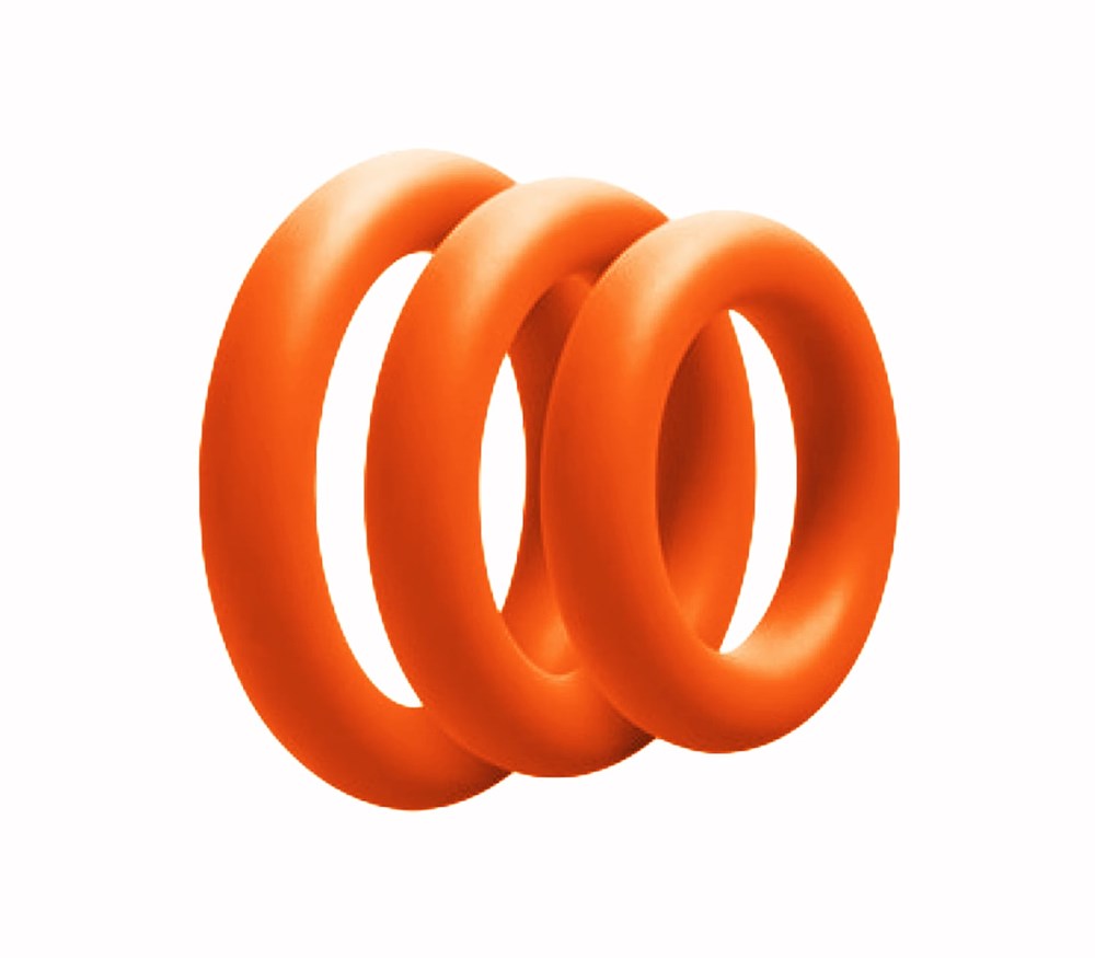 Love In Leather 3 Piece Fat Boy Stretchy Cock Rings - Stretchy Cock Rings