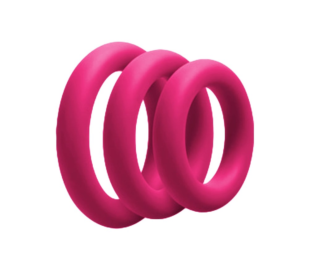 Love In Leather 3 Piece Fat Boy Stretchy Cock Rings - Stretchy Cock Rings