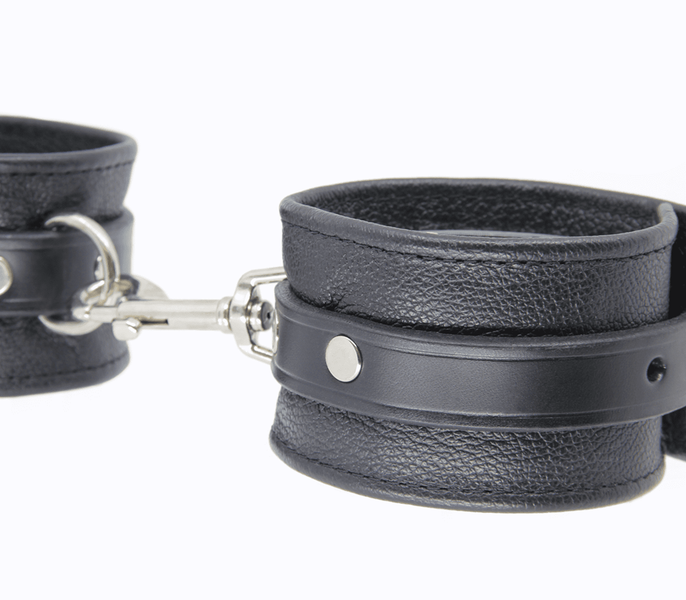 Love In Leather Soft Grained Leather Wrist Cuffs - - Cuffs And Restraints