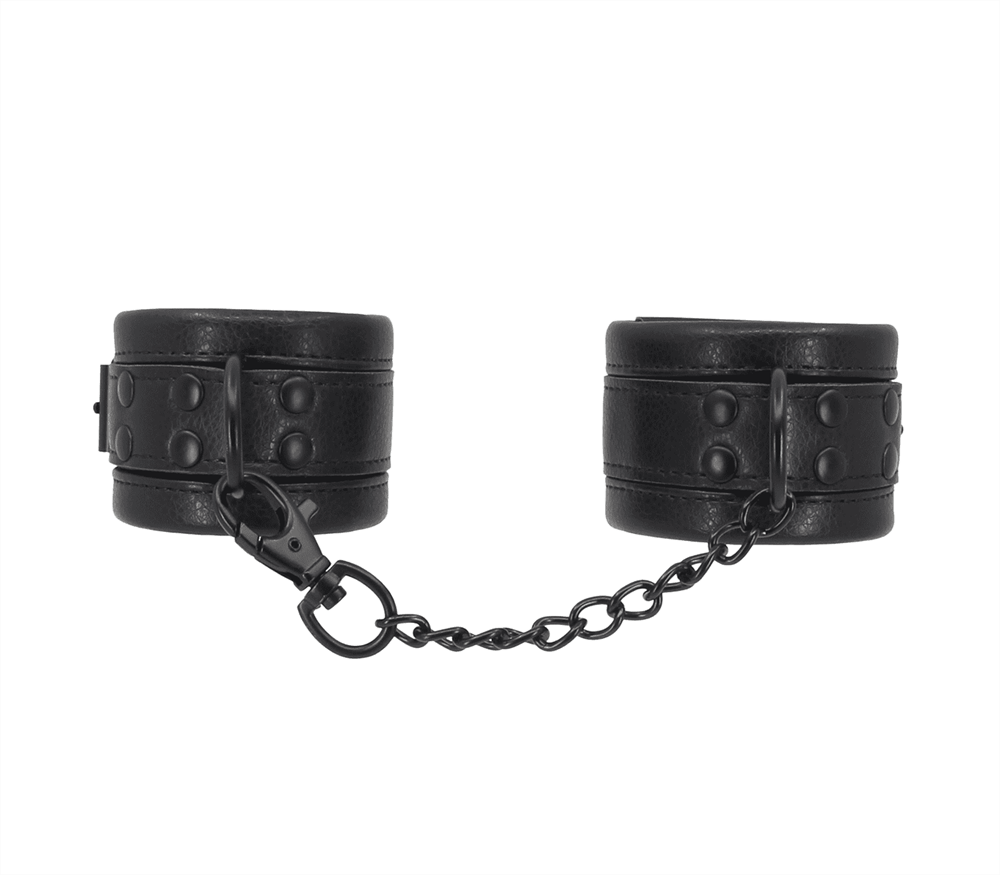 Love In Leather Padded Faux Leather Wrist Cuffs - Default Title - Cuffs And Restraints