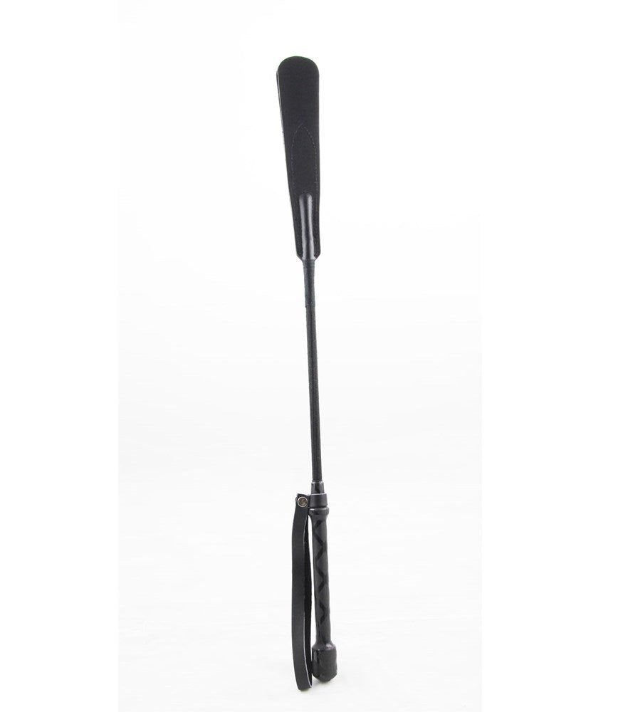 Love In Leather Riding Crop with Leather Slapper Tab - Default Title - Whips And Crops