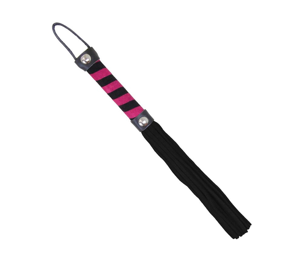 Love In Leather Candy Striped Willy Bondage Whip - Whips And Crops