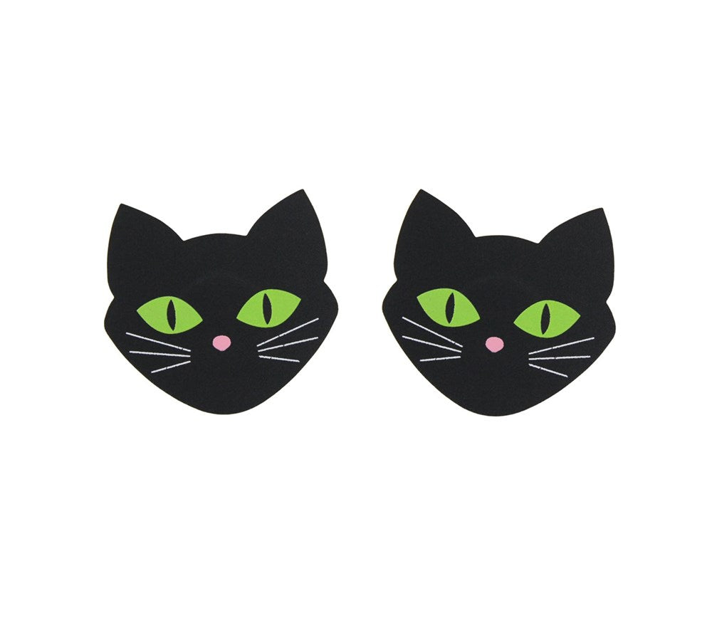 Love In Leather Cat Shape Womens Nipple Pasties - Default Title - Breast and Nipple Toys