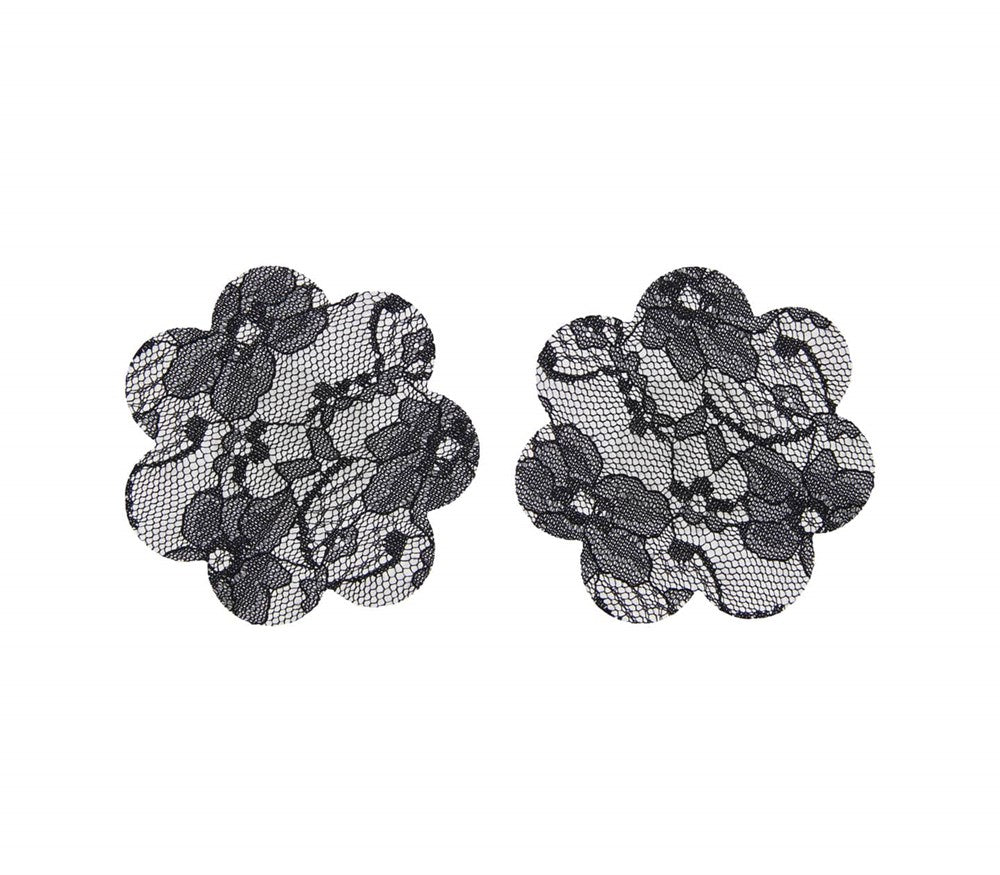 Love In Leather Sheer Lace Womens Nipple Covers - Default Title - Breast and Nipple Toys