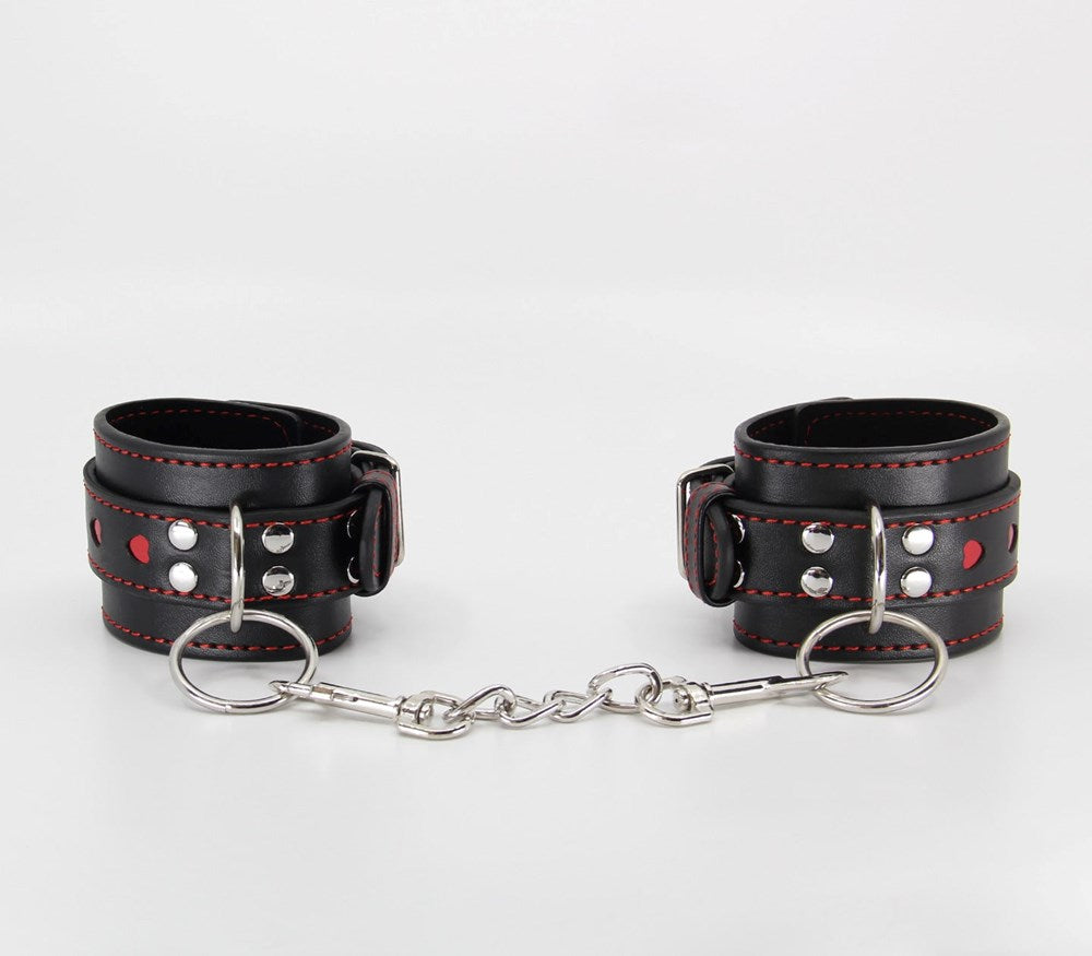 Berlin Baby Metallic Heart Bondage Wrist Cuffs - - Cuffs And Restraints