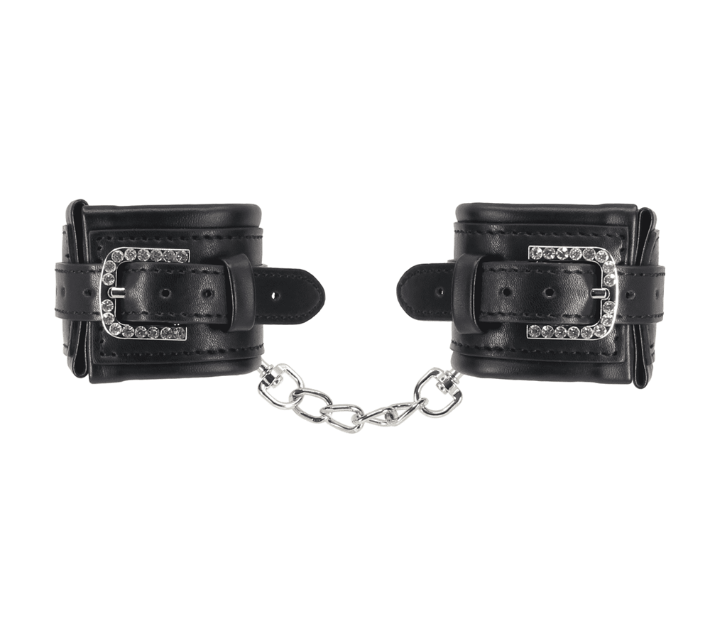 Berlin Baby Diamante Buckle Bondage Wrist Cuffs - - Cuffs And Restraints