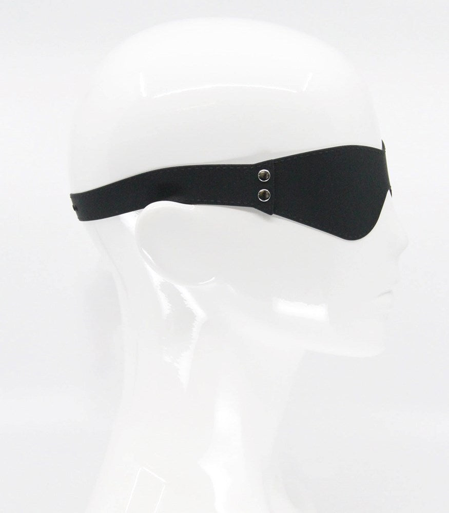 Love In Leather Shaped Silicone Blindfold - - Masks And Blindfolds