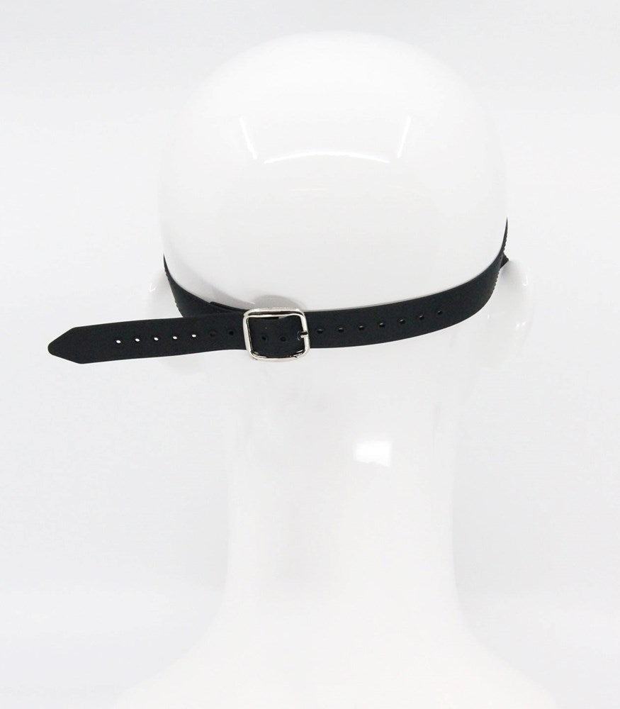 Love In Leather Shaped Silicone Blindfold - - Masks And Blindfolds