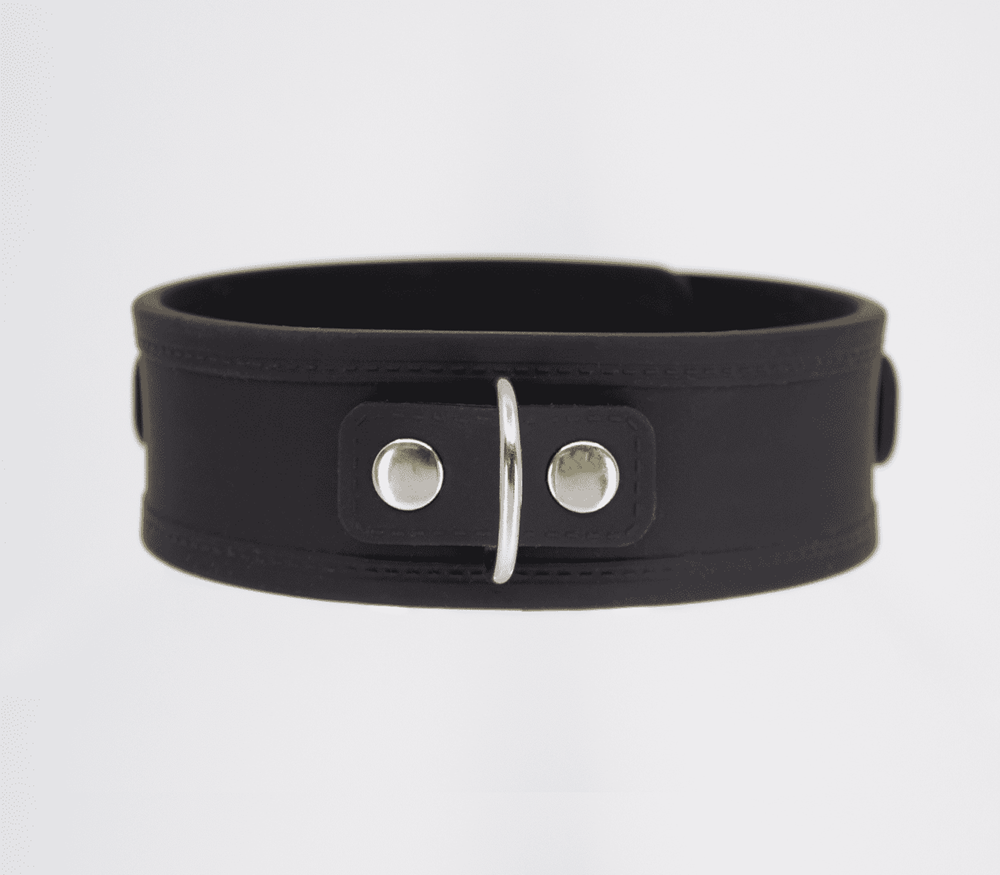 Love In Leather Premium Silicone Collar & Lead Set - - Collars and Leads