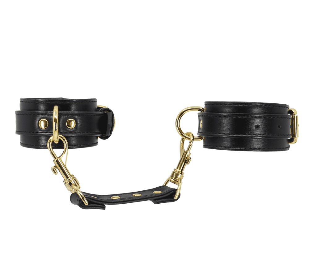 Love In Leather Premium Faux Leather Wrist Cuffs - - Cuffs And Restraints