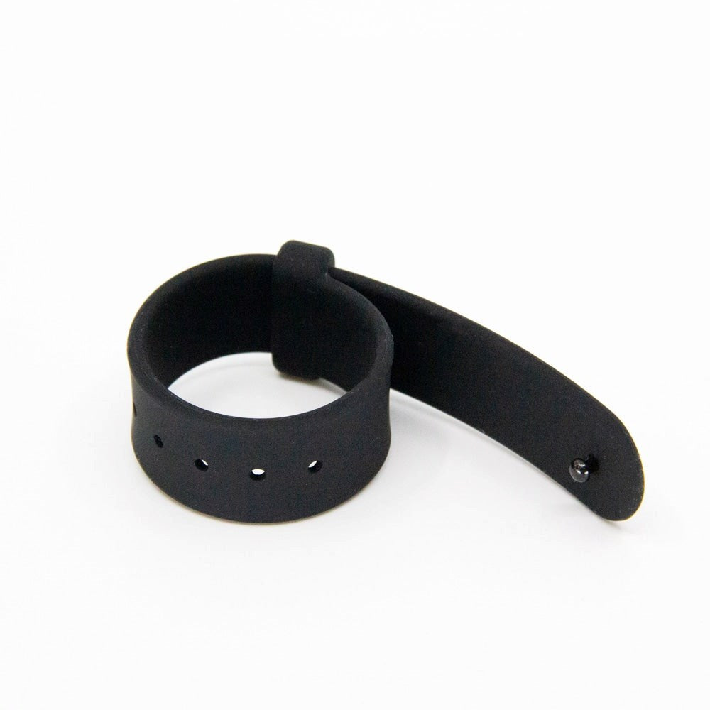 Love In Leather Adjustable Silicone Cock Bang - - Cock Rings