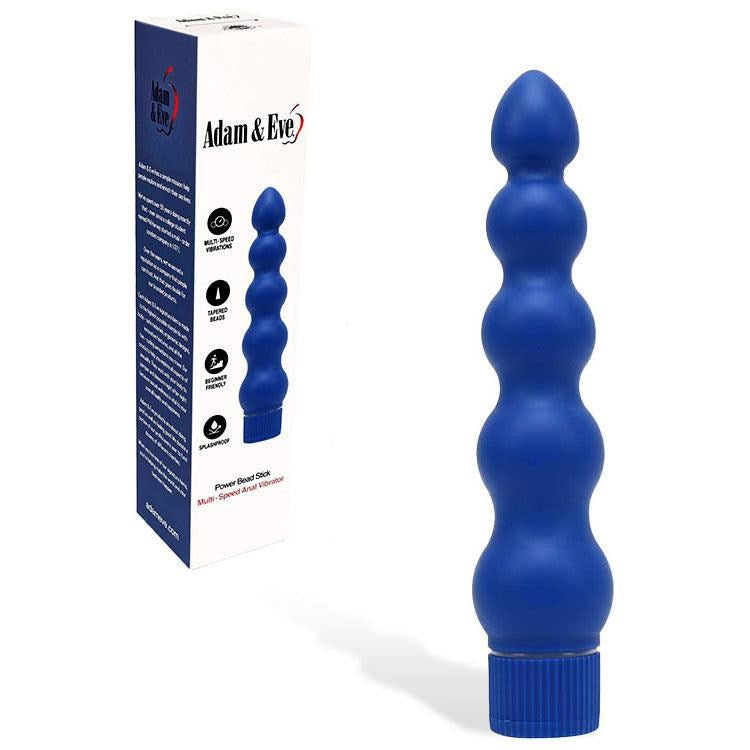 Adam & Eve POWER BEAD STICK Anal Vibrator - - Anal Beads and Balls