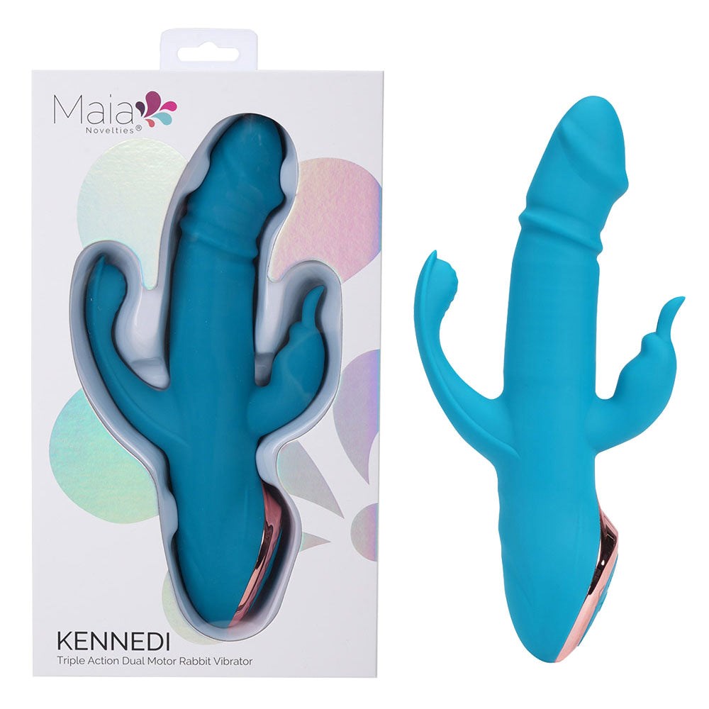 Maia KENNEDI Rechargeable Triple Stimulating Vibrator - - Rabbit Vibrators