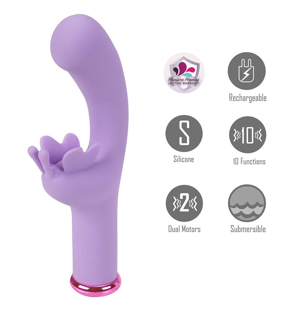 Maia MYLA USB Rechargeable Butterfly Vibrator - - Rabbit Vibrators