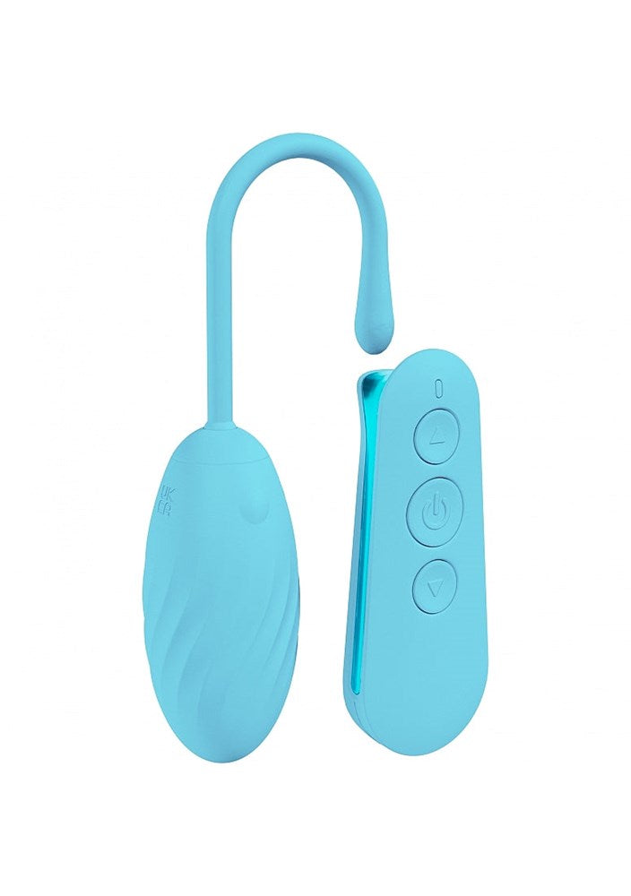 Shots Toys LOVELINE Felicite USB Rechargeable Vibrating Egg - Blue - Love Eggs and Kegel Exercisers