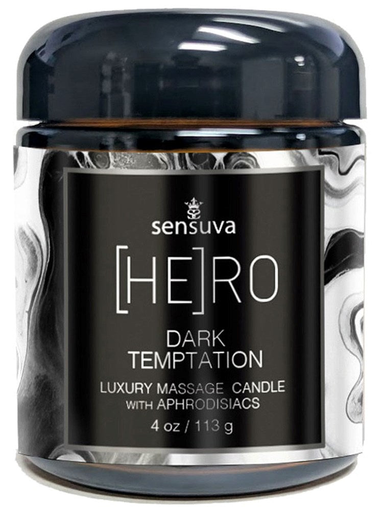 Sensuva On HERO Dark Temptation Luxury Massage Candle 118ml - Sex Pheromones and Perfumes