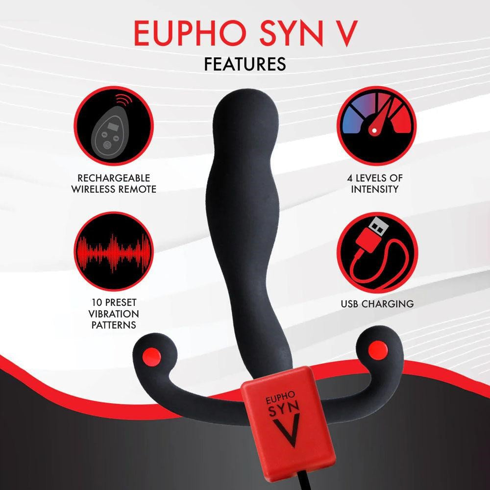 Aneros Eupho Syn V Vibrating Prostate Massager with Remote - - Prostate Toys