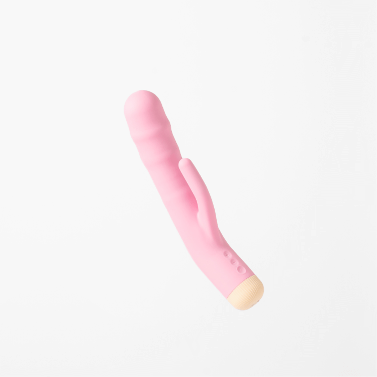 Girls Get Off DeeDee USB Rechargeable Thrusting Rabbit Vibe - Pink - Rabbit Vibrators