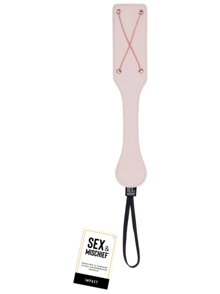Sex and Mischief Peaches n CreaMe Chain Impressions Paddle - Paddles And Slappers