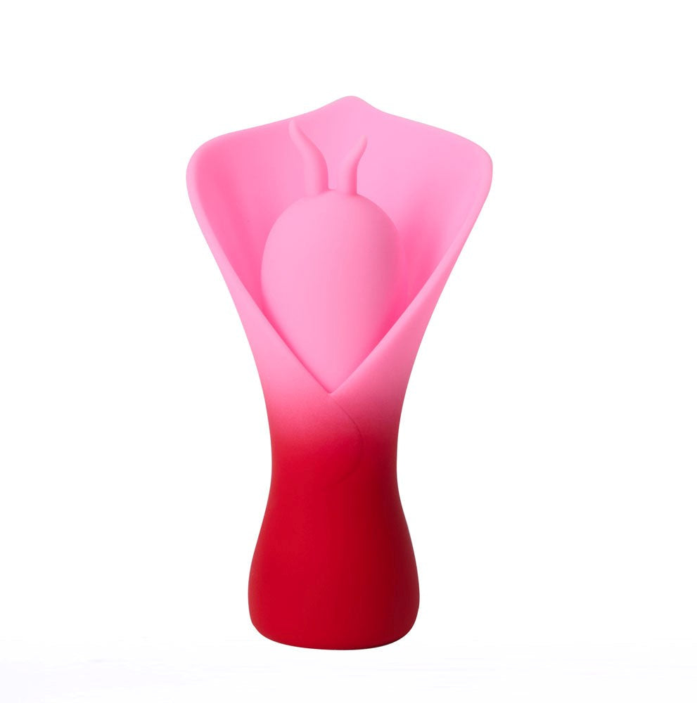 Maia MINA Rechargeable Fluttering Flower Stimulator - Red - Personal Massagers