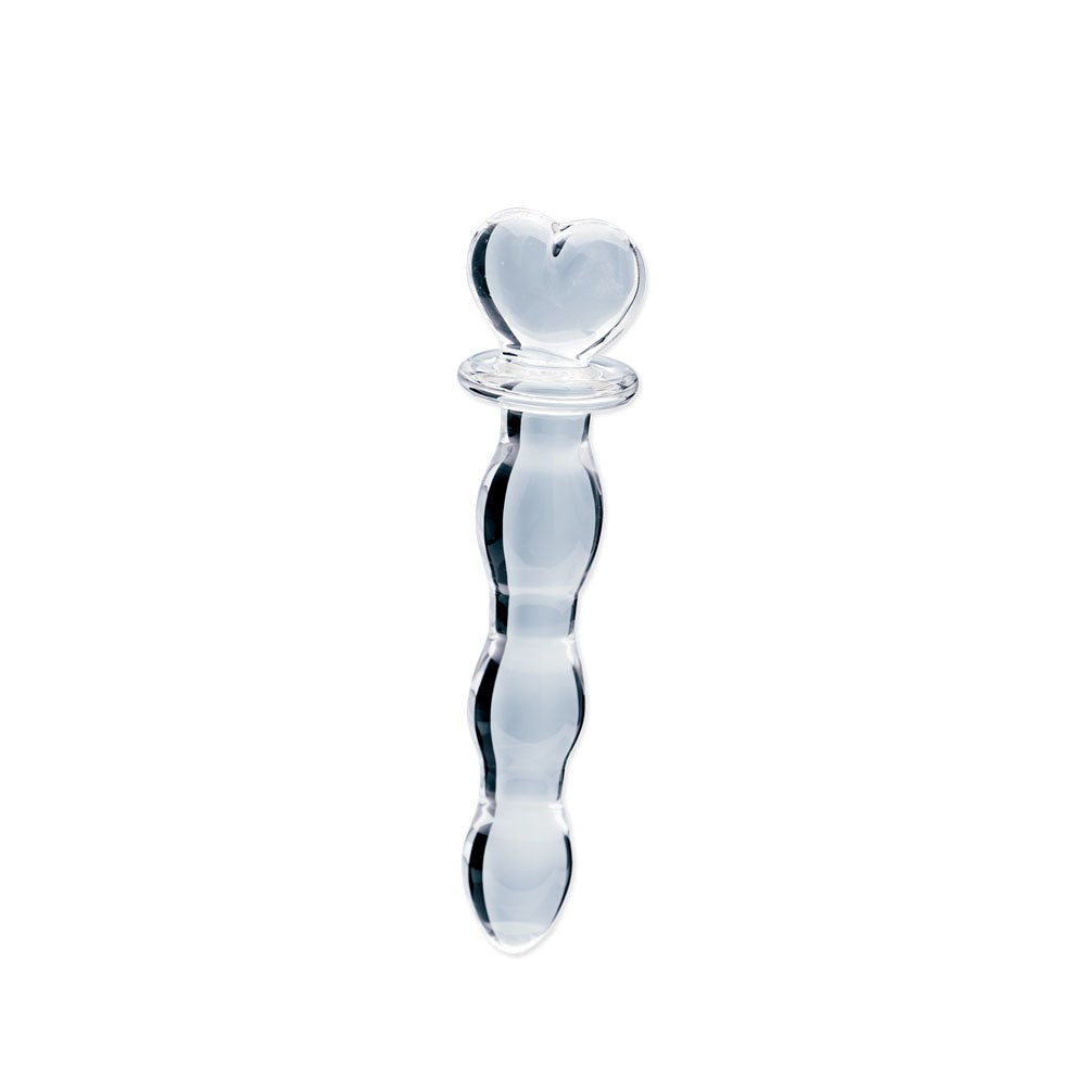Creative Conceptions Clarity Heras Cascade Glass Dildo - Clear - Glass Sex Toys